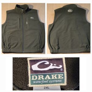 Drake Waterfowl Vest Olive Green Size 2XL Men’s Magnattach Pockets